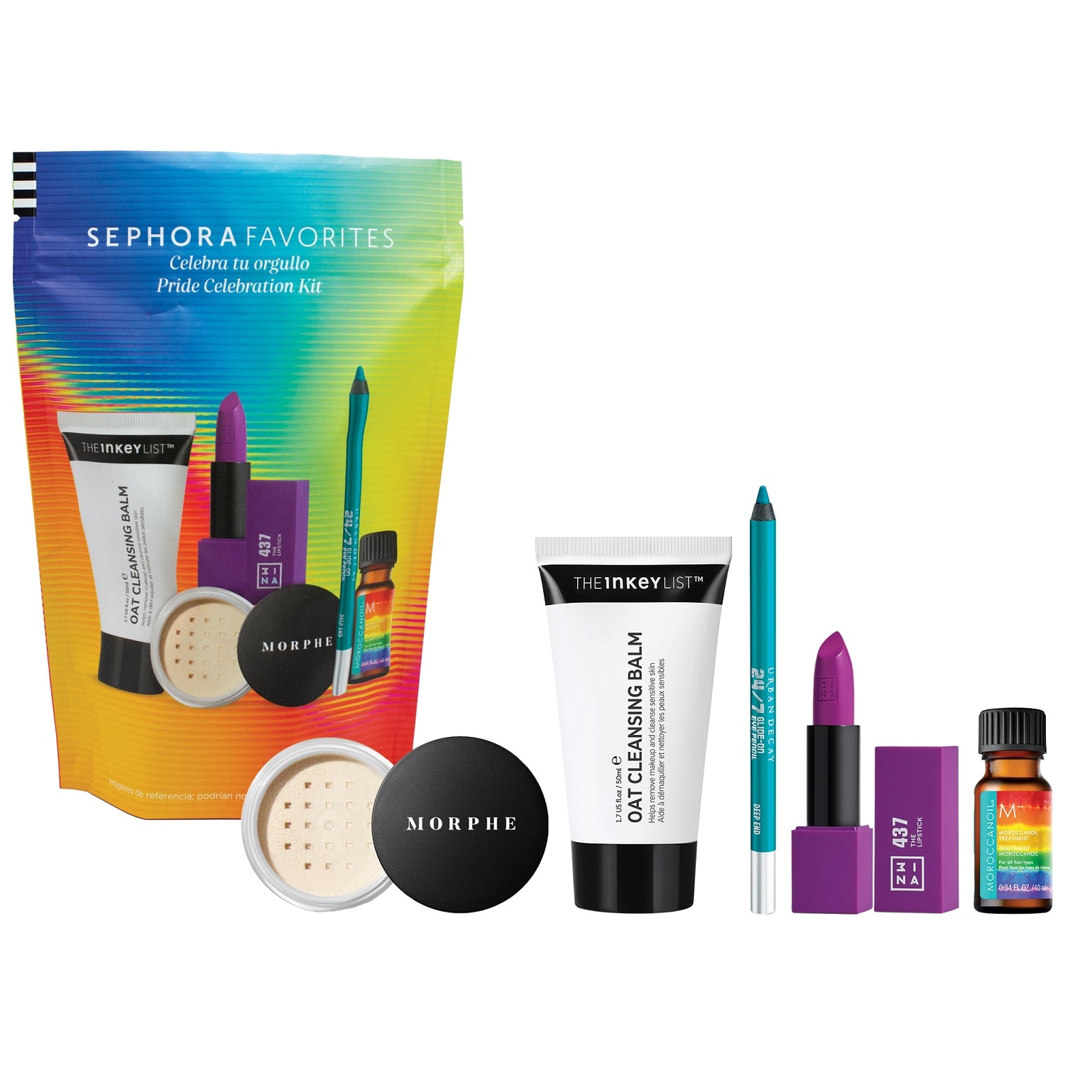 SEPHORA FAVORITES PRIDE CELEBRATION KIT (SET DE PRODUCTOS DE MAQUILLAJE Y CUIDADO DE LA PIEL)